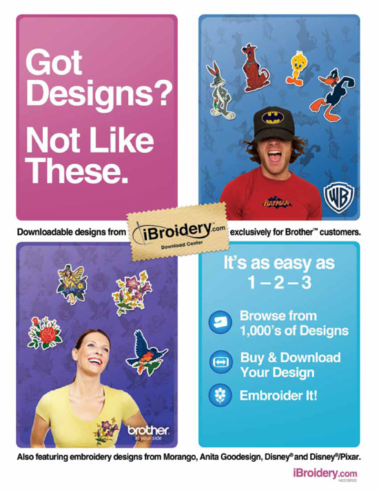 Brother Downloadable Embroidery Designs